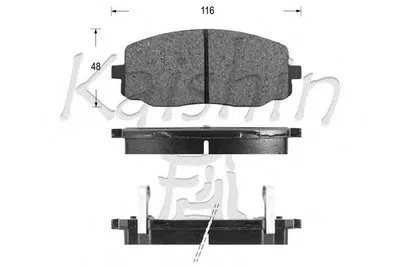 Комплект тормозных колодок, дисковый тормоз KAISHIN купить