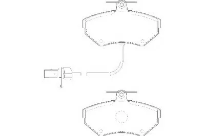 Комплект тормозных колодок, дисковый тормоз WAGNER купить