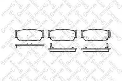 Комплект тормозных колодок, дисковый тормоз STELLOX купить