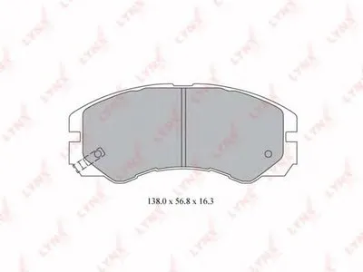 Комплект тормозных колодок, дисковый тормоз LYNXauto купить