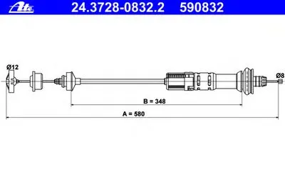 Тросик сцепления ATE купить