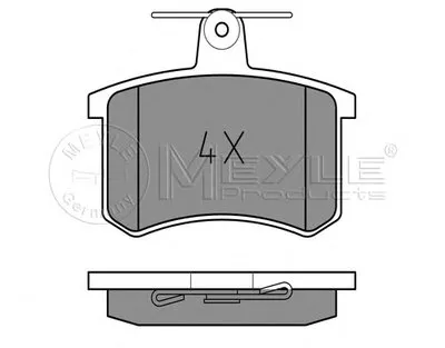 Комплект тормозных колодок, дисковый тормоз PLATINUM PAD MEYLE купить