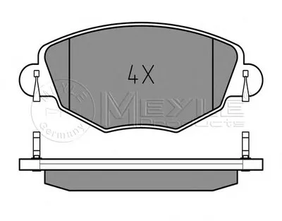 Комплект тормозных колодок, дисковый тормоз PLATINUM PAD MEYLE купить