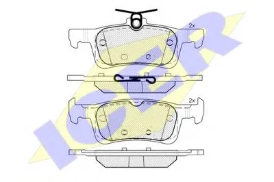 Комплект тормозных колодок, дисковый тормоз ICER купить