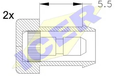 Сигнализатор, износ тормозных колодок ICER купить