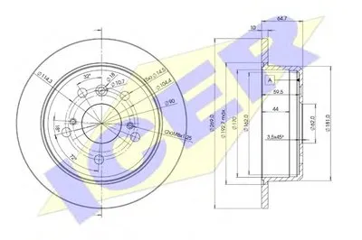 Тормозной диск ICER купить