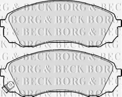 Комплект тормозных колодок, дисковый тормоз BORG & BECK купить