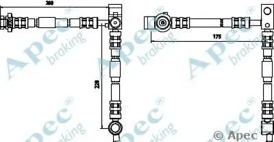 Тормозной шланг APEC braking купить
