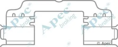 Комплектующие, тормозные колодки APEC braking купить