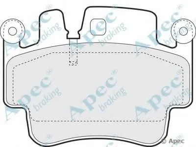 Комплект тормозных колодок, дисковый тормоз APEC braking купить
