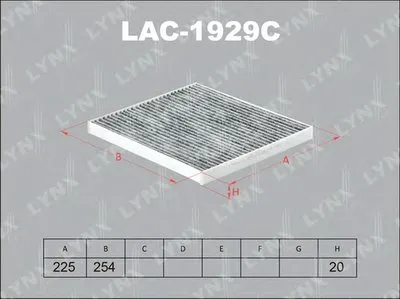 Фильтр, воздух во внутренном пространстве LYNXauto купить