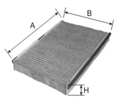 Фильтр, воздух во внутренном пространстве Cabin filter (Charcoal) for PEUGEOT/CITROEN GOODWILL купить
