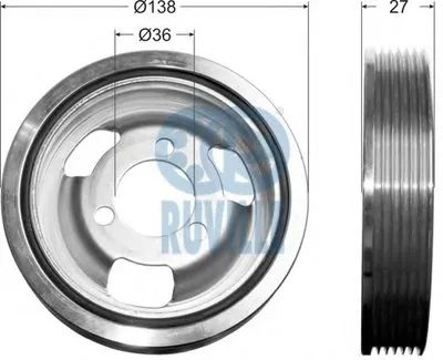 Ременный шкив, коленчатый вал RUVILLE купить