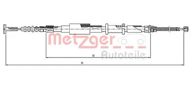 Трос, стояночная тормозная система COFLE METZGER купить