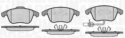 Комплект тормозных колодок, дисковый тормоз MAGNETI MARELLI купить