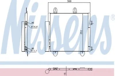 Конденсатор, кондиционер NISSENS купить