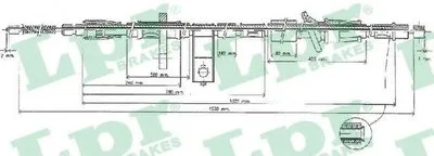 Трос, стояночная тормозная система LPR купить