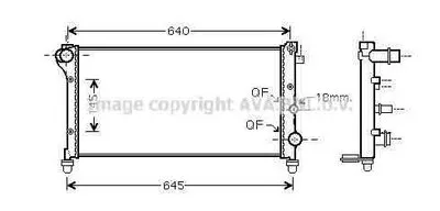 Радиатор, охлаждение двигателя AVA QUALITY COOLING купить