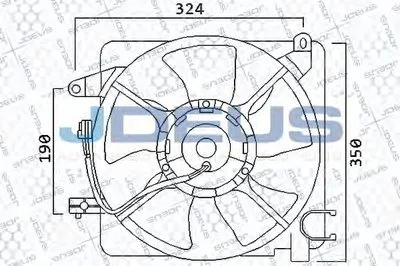 Вентилятор, конденсатор кондиционера JDEUS купить