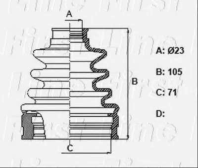 Пыльник, приводной вал FIRST LINE купить