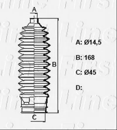 Пыльник, рулевое управление FIRST LINE купить