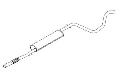 Средний глушитель выхлопных газов KLARIUS купить