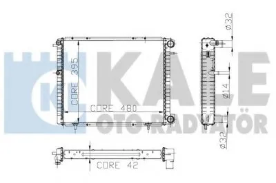 Радиатор, охлаждение двигателя KALE OTO RADYATÖR купить