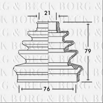 Пыльник, приводной вал BORG & BECK купить