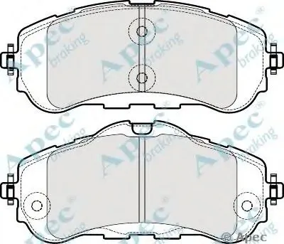 Комплект тормозных колодок, дисковый тормоз APEC braking купить