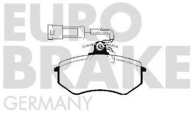 Комплект тормозных колодок, дисковый тормоз EUROBRAKE купить