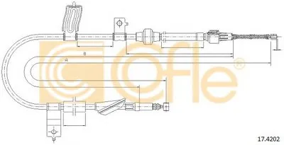 Трос, стояночная тормозная система COFLE купить