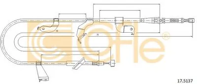 Трос, стояночная тормозная система COFLE купить
