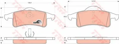 Комплект тормозных колодок, дисковый тормоз Dr!ve+ купить