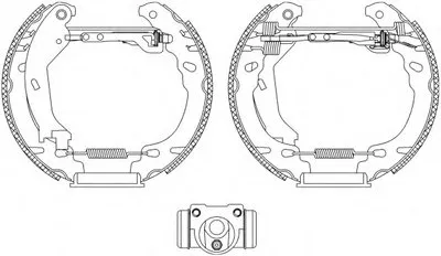 Комплект тормозных колодок Shoe Kit Pro HELLA купить