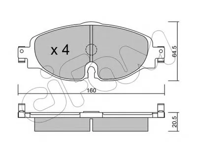 Комплект тормозных колодок, дисковый тормоз CIFAM купить