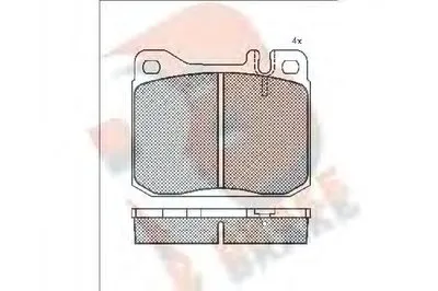 Комплект тормозных колодок, дисковый тормоз R BRAKE купить