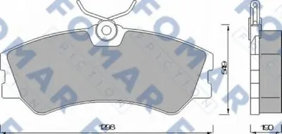Комплект тормозных колодок, дисковый тормоз FOMAR Friction купить