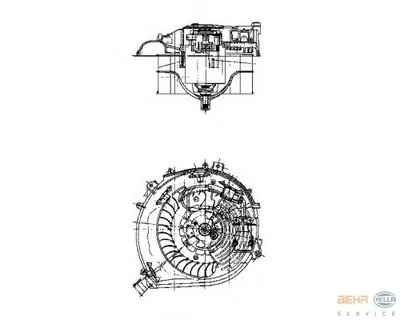 Вентиляция салона BEHR HELLA SERVICE HELLA купить