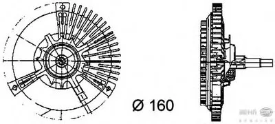 Сцепление, вентилятор радиатора BEHR HELLA SERVICE HELLA купить