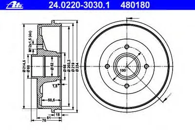 Тормозной барабан ATE купить
