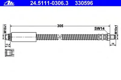 Тормозной шланг ATE купить