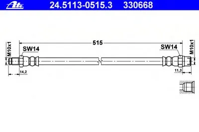 Тормозной шланг ATE купить