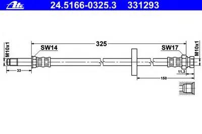 Тормозной шланг ATE купить