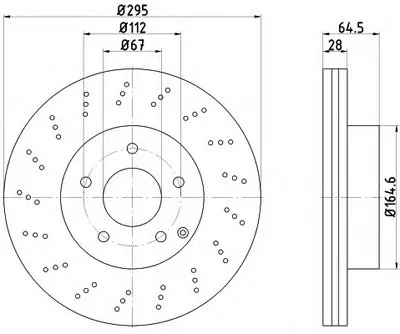 Тормозной диск PRO HELLA PAGID купить