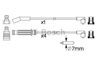 Комплект проводов зажигания BOSCH купить