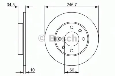 Тормозной диск BOSCH купить
