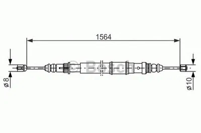 Трос, стояночная тормозная система BOSCH купить