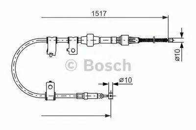 Трос, стояночная тормозная система BOSCH купить