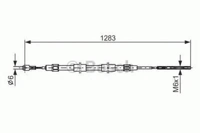 Трос, стояночная тормозная система BOSCH купить