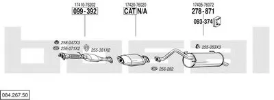 Система выпуска ОГ BOSAL купить
